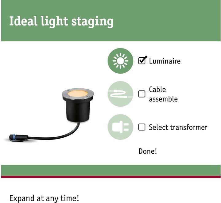 Produktbild Paulmann Outdoor Plug & Shine Floor Insect Friendly (180 lm, IP67)