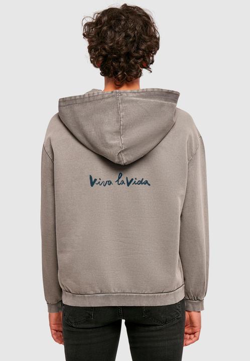 Immagine prodotto Merchcode Donna Frida Kahlo - Felpa con cappuccio oversize lavata con acido Viva la vida 2 - 178047 (4XL)