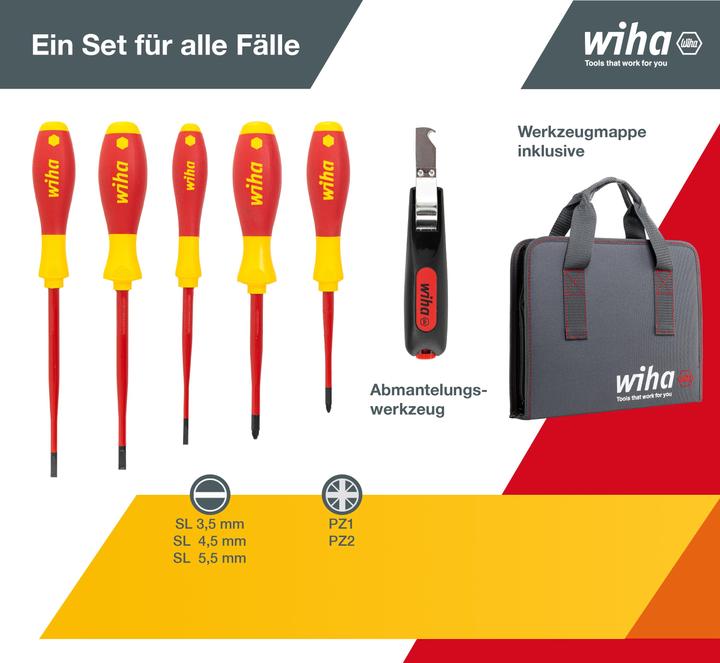 Produktbild Wiha Werkzeug Set Elektriker (13 Teile)