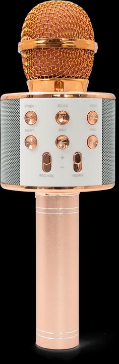 Actual product image Esmée Karaoke microphone with Bluetooth, AUX & speaker - rose gold (iOS/Android)