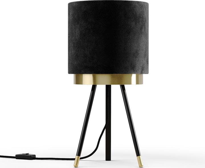 Produktbild Vichy Tischlampe Goldamo, Schwarz/Gold (E27)