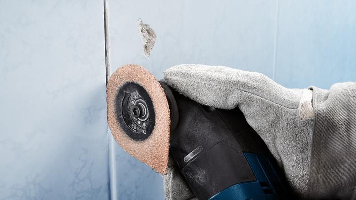 Produktbild Bosch Professional Zubehör EXPERT 3 max AVZ 70 RT4 Platte zum Entfernen von Fugen für Multifunktionswerkzeuge, 70 mm, 10 Stück (P40)