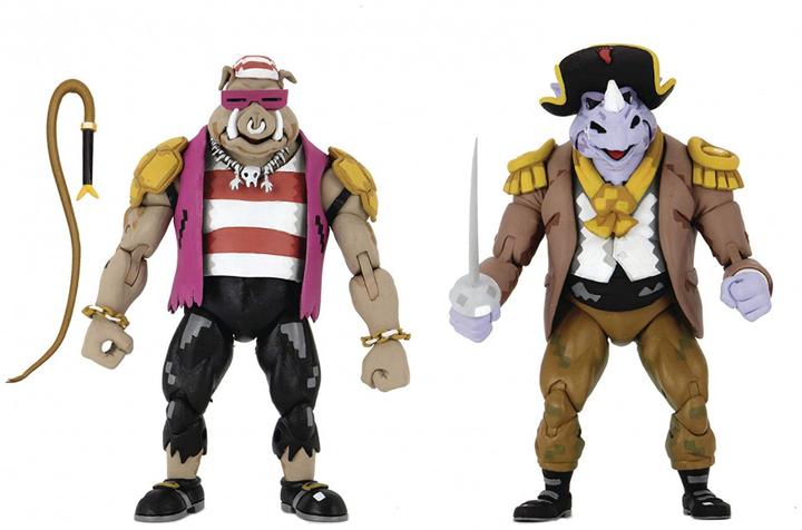 Actual product image Neca Teenage Mutant Ninja Turtles - Turtles in Time: Rocksteady & Bebop - Pirate
