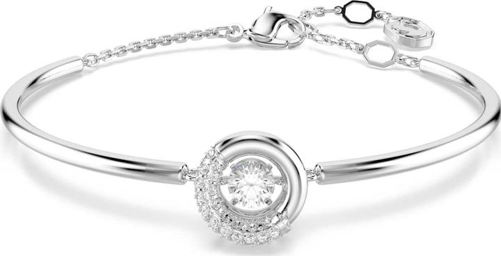 Produktbild Swarovski Dextera Armreif Rundschliff Weiss Rhodiniert (Swarovski Metall)