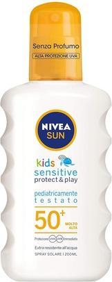 Image du produit NIVEA SUN Kids Sensitive Protect & Play Spray solaire SPF 50+ 200ml (Spray solaire, SPF 50+, 200 ml, 10 g)