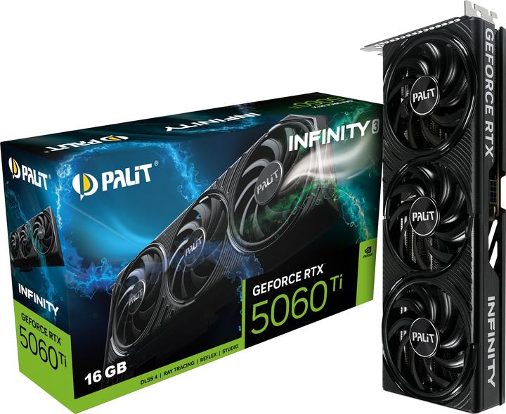 Produktbild Palit VGA PCIE16 RTX5060TI 16GB/NE7506T019T1-GB2061S (16 GB)