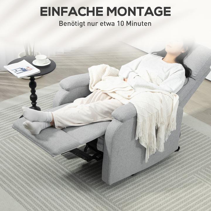 Image du produit Homcom Relaxsessel Polyester Grau