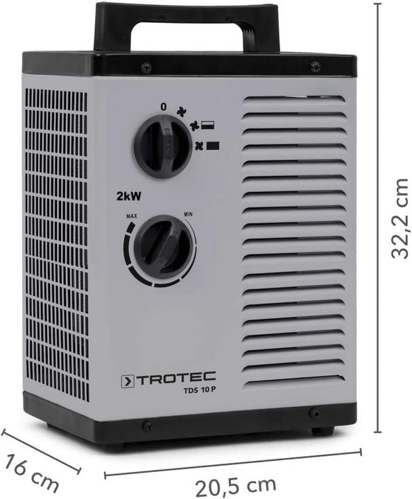 Actual product image Trotec Elektrinis šildytuvas TDS 10 P 13-00163 (2000 W)