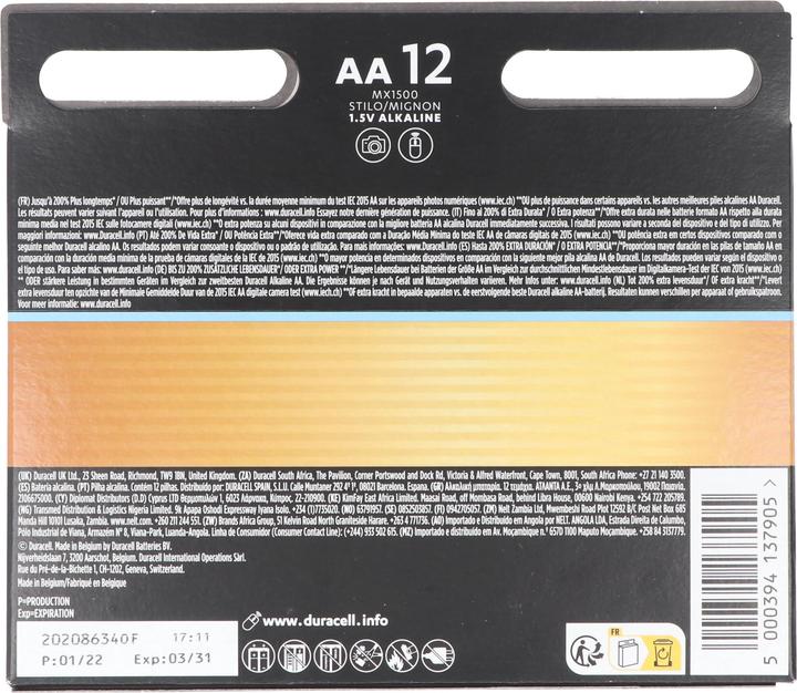 Produktbild Duracell Optimum (12 Stk., AA)
