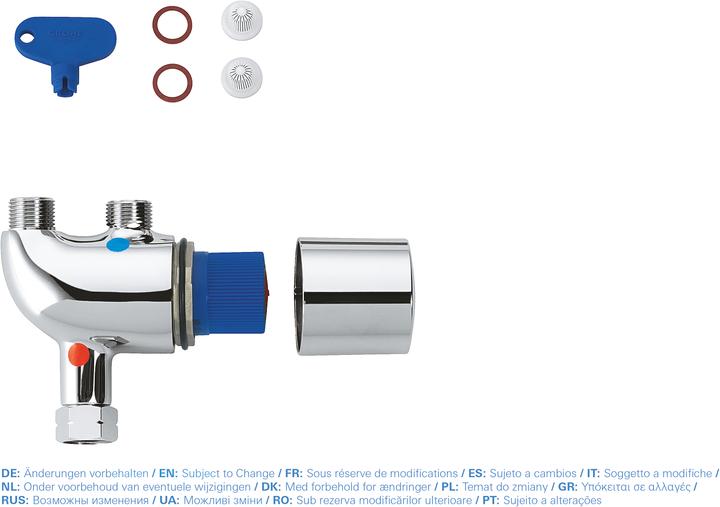 Actual product image Grohe Grohtherm Micro Undercounter Thermostat