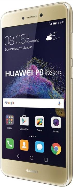 Actual product image Huawei P8 Lite 2017 (16 GB, Gold, 5.20", Hybrid Dual SIM, 12 Mpx, 4G)