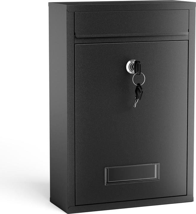 Wiltec Briefkasten V11 Postkasten Namensschild 2 Schlüssel Stahl