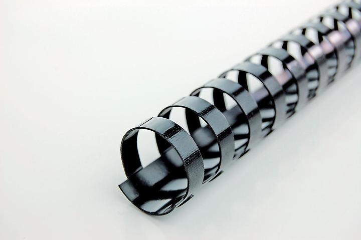 GBC Binderücken 12mm, 21 Ringe, schwarz, 100 Stk.