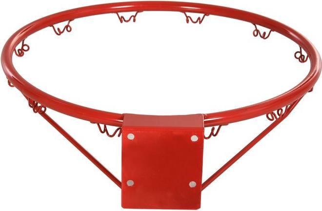 Produktbild Swisshandel24 Basketball Netz Basketballkorb mit Netz, Stahlrohr+Nylon, Rot + Blau + Weiss, ø46 cm