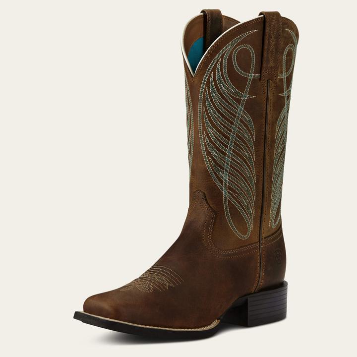 Actual product image Ariat Western Boots Women's Round Up Wide Square Toe (38)