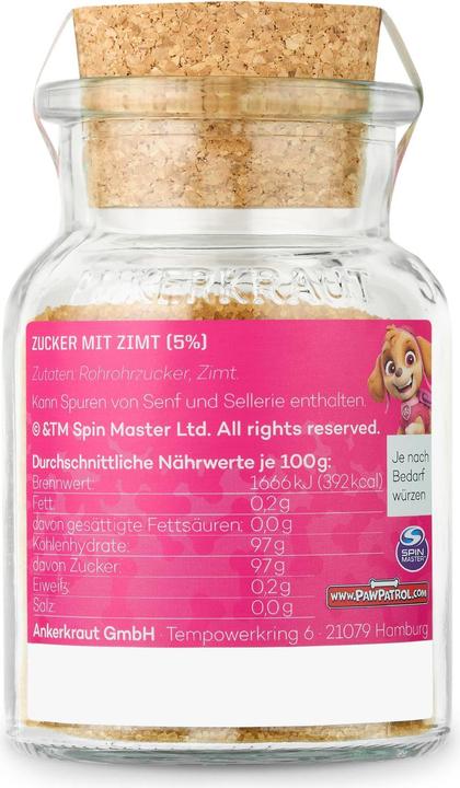 Produktbild Ankerkraut Gewürze Gewürz Zimt & Zucker Paw Patrol «Skye» 100 g (100 g)