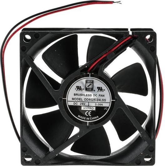 Actual product image Rs Pro DC sealed sleeve fan, 80mm 24V low speed (80 mm)