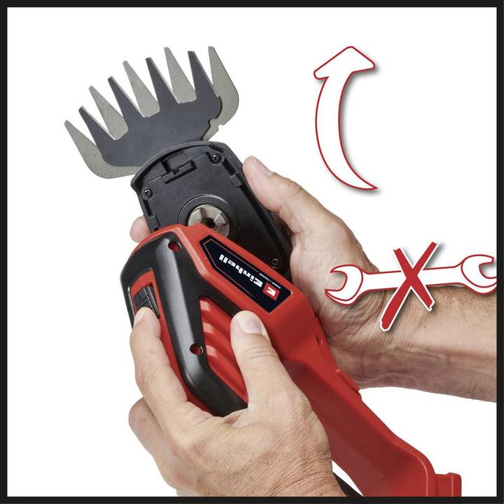Produktbild Einhell GE-CG 18/100 Li T (1x 2,5Ah) Akku Gras- und Strauchschere 18 V Li-Ion (Akkuheckenschere)