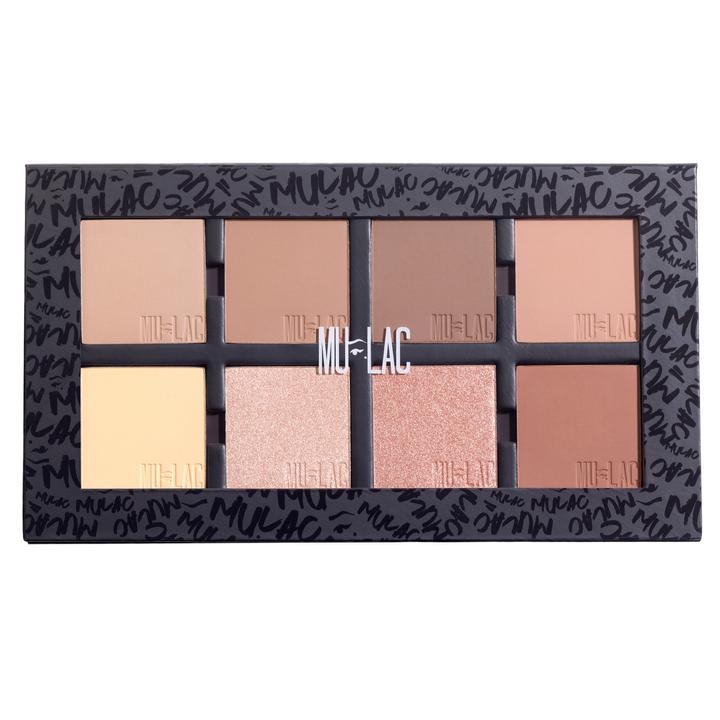 Actual product image Mulac Olimpia Face Palette For Chiaroscuro In Powder (Assorted colours)