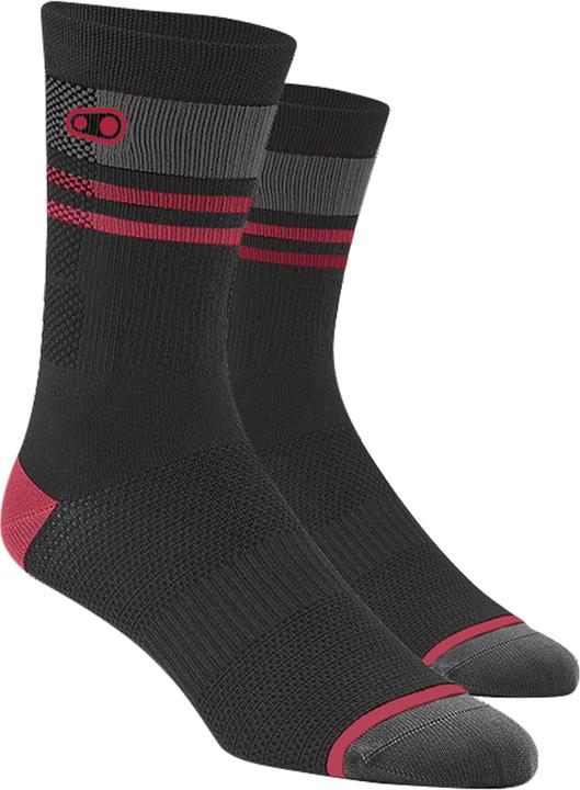 Grey, Black, Red