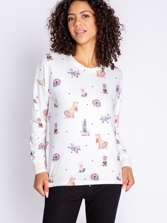 Actual product image Pj Salvage Jumper white/small patterned (38)