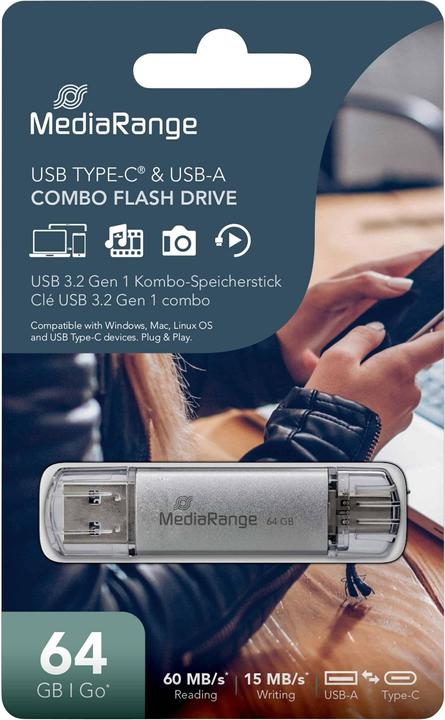 Immagine prodotto MediaRange MR936 (64 GB, USB-A, USB-C)