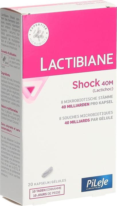 Actual product image Lactibiane Shock 40M (20 Piece, Capsules, 9 g)