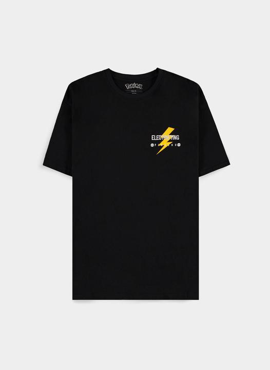 Immagine prodotto Difuzed Maglietta Pokemon nera Pikachu Electrifying Line-art Taglia L (L)