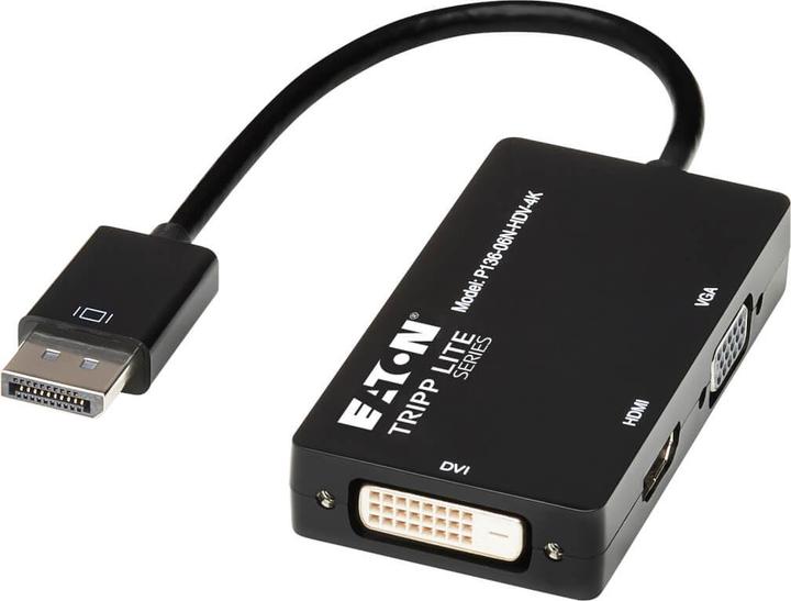 Produktbild Eaton DisplayPort to VGA/DVI/HDMI All-in-One Converter Adapter DP ver 1.2 4K 30 HDMI (VGA, HDMI, DVI, 8.64 cm)