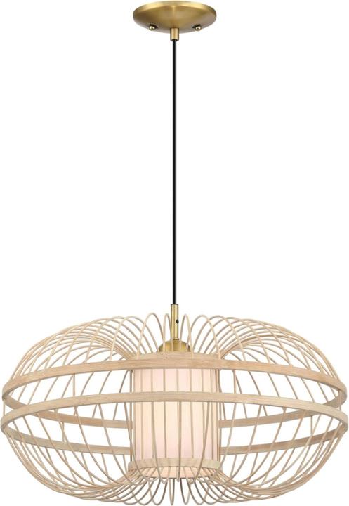 Westinghouse Hanglamp Tulcea Bamboe / Messing (E27)