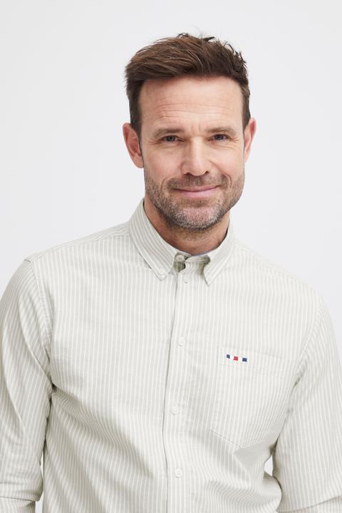 Actual product image FQ1924 FQSteven stripe oxford LS shirt 21900612 (M)