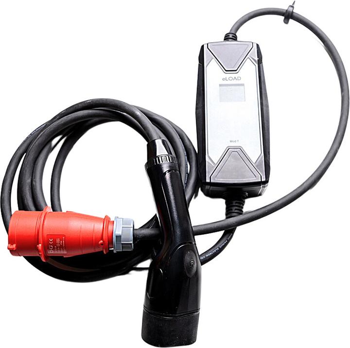 Immagine prodotto eLoad Mod T Caricabatterie per auto elettriche, CEE, 11 kW, Tipo 2 (CEE 16, 11 kW, 16 A, 5 m)