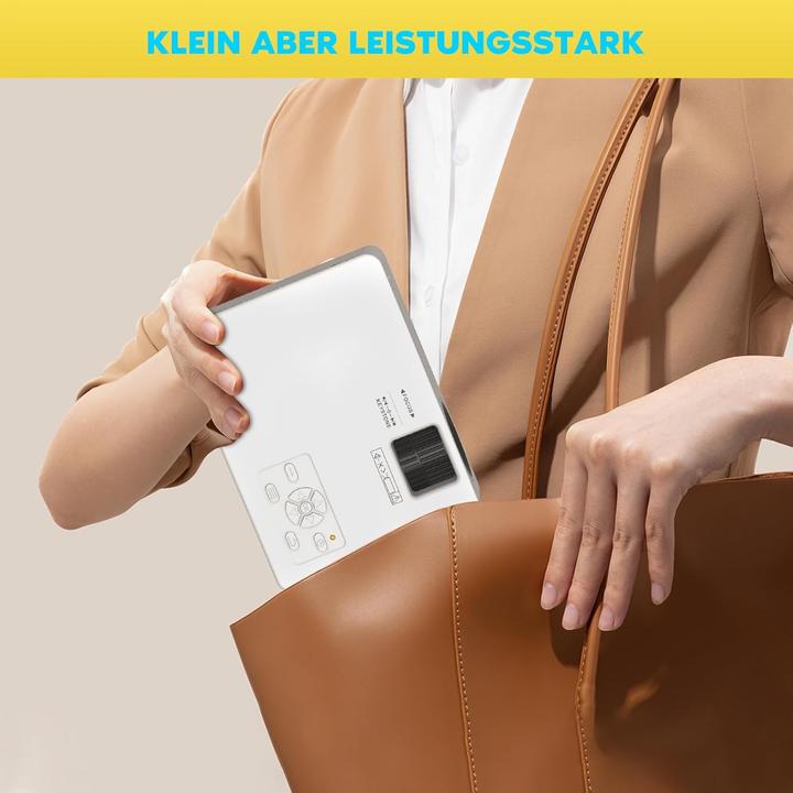 Produktbild Purshe Mini Beamer mit Bluetoothfunktion (Full HD, 9500 lm)