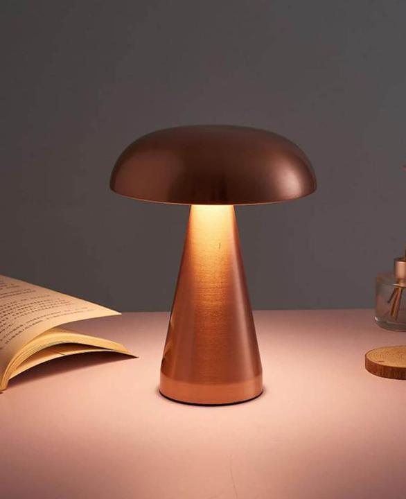 Immagine prodotto Esmée LED Tischlampe in Roségold in moderner Pilzform