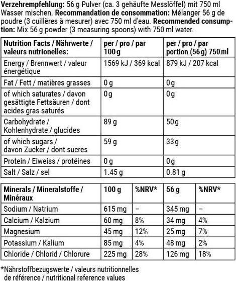 Valori nutrizionali e ingredienti Peak Punk Elettrolita naturale (Arancia, 1 x)