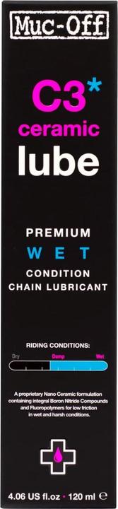 Actual product image Muc-Off C3 Wet Ceramic Lube (120 ml, Chain oil)