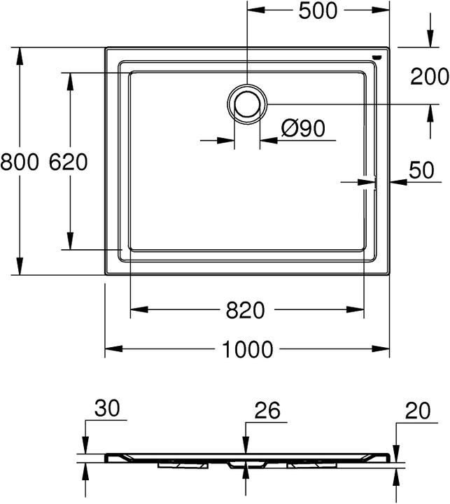 Produktbild Grohe Universal Duschwanne