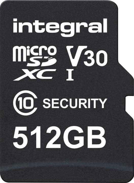 512 GB surveillance camera microSD card for dashcams, home cams, CCTV, body cams & drones (512 GB, microSD, U3, UHS-I)