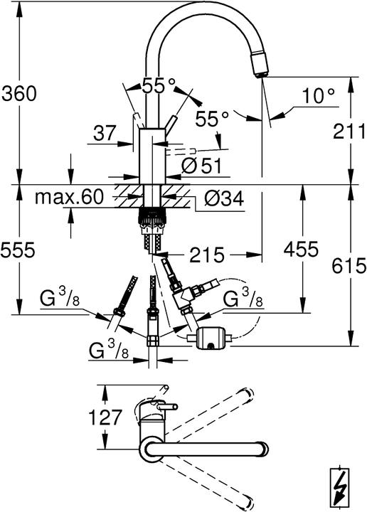 Produktbild Grohe Concetto Einhand-Spültischbatterie