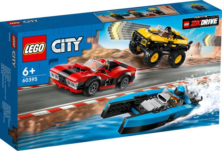 Produktbild LEGO City Rennfahrzeuge Kombiset (60395, LEGO City)