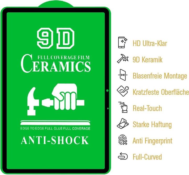 Produktbild Protectorking 4x Ceramic-Glass Full Cover HD Klar (4 Stück, Galaxy Tab S7)