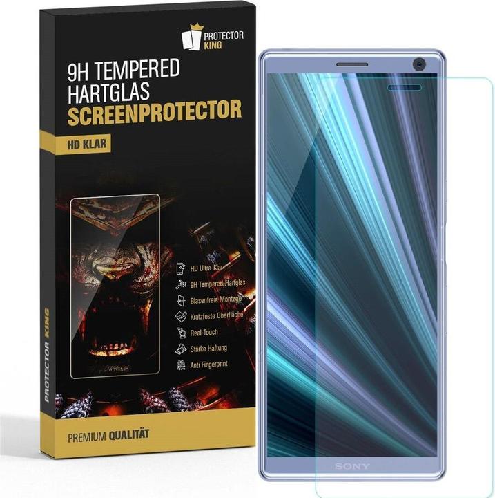 Produktbild Protectorking 1x echtes Tempered 9H Panzerhartglas 3D KLAR (1 Stück, Sony Xperia 10 Plus)