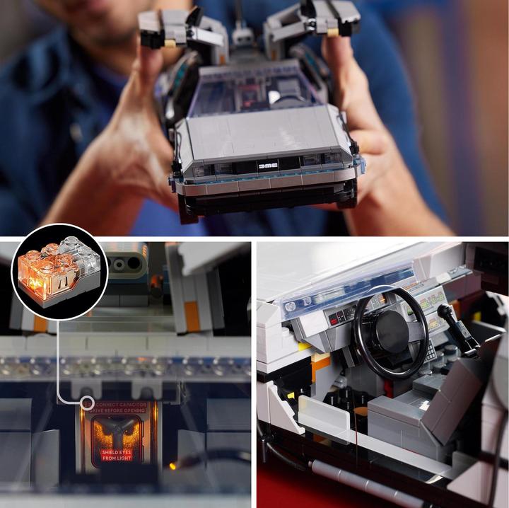 Actual product image LEGO Time machine from Back to the Future (10300, LEGO Icons, LEGO Rare Sets)