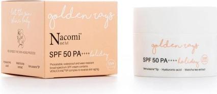 Nacomi Next Level SPF50 PA moisturizing waterproof face cream Holiday 50ml (Sonnencreme Gesicht, SPF 50, 50 ml)