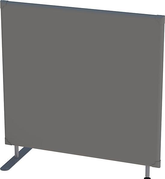 Image du produit eurokraft pro Cloison d'isolation acoustique, hauteur panneau 1200 mm, largeur 1200 mm, gris.