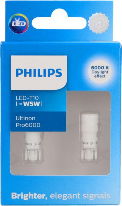 Actual product image Philips X-treme Ultinon Pro6000 (W5W)