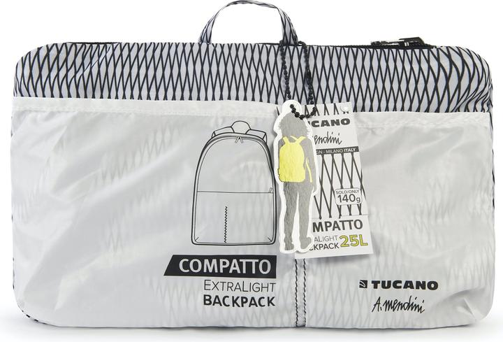 Produktbild Tucano Compatto Pop Mendini Backpack Weiss/Schwarz (25 l)