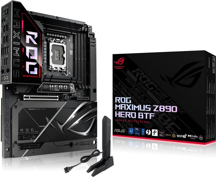 Produktbild ASUS Rog Maximus Z890 Hero Btf (LGA 1851, Intel Z890, ATX)