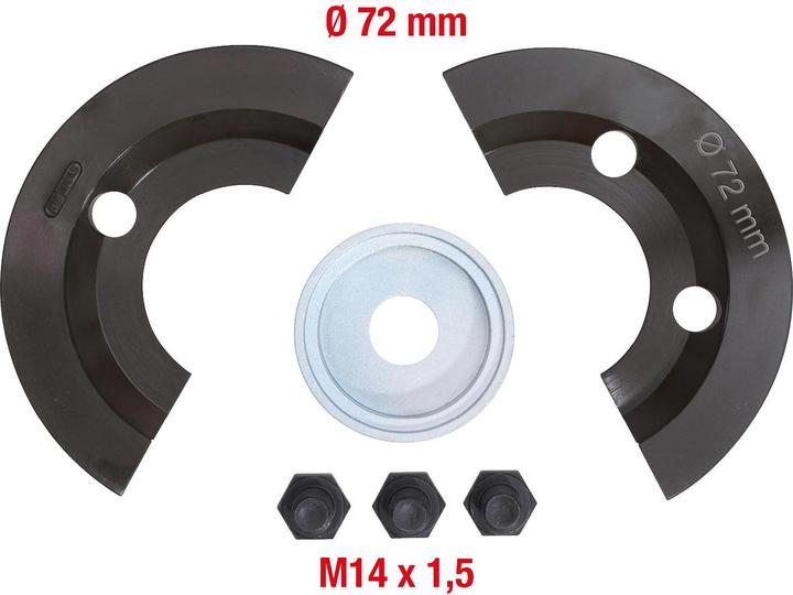 Produktbild KS Tools Halbschalen-Ergänzungs-Satz 6-tlg für Ø 72 mm