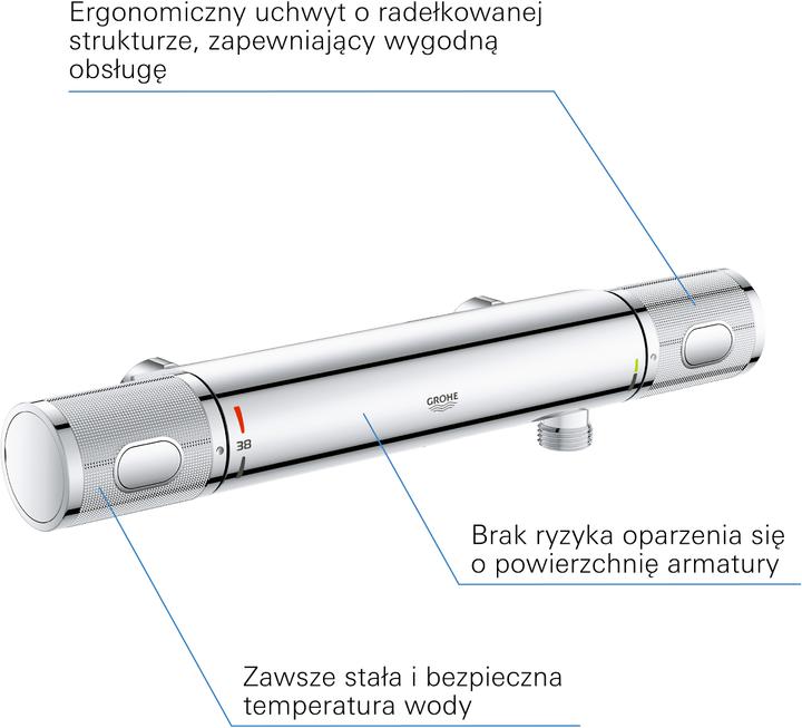 Produktbild Grohe Grohtherm 1000 Performance Thermostat-Brausebatterie